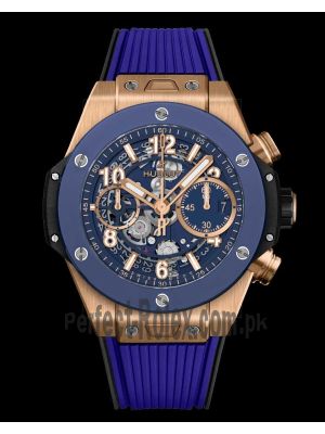 Hublot Big Bang Unico King Gold Blue Watch Price in Pakistan