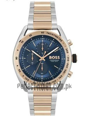 Hugo Boss Men’s Two-tone Blue Dial Watch Price in Pakistan