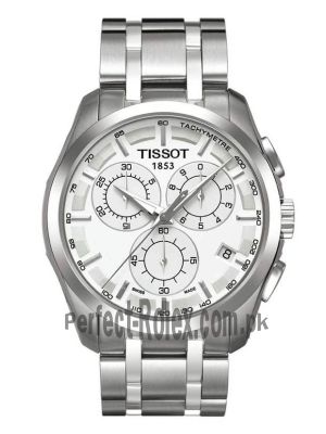 Tissot Couturier Chronograph White Dial Men Watch  Price in Pakistan