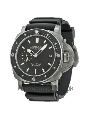 Panerai Luminar Submersible 1950 Amagnetic Black Dial Black Rubber Men's Watch Price in Pakistan