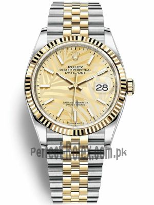 Rolex Datejust 41 Champagne Palm Motif Dial Watch  (2022) Price in Pakistan