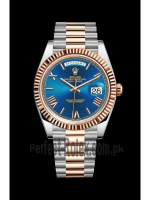 Rolex Day-Date 40 Blue Dial Two Tone Watch Price in Pakistan