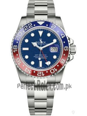 Rolex GMT Master II  Pepsi Bezel Blue Dial Watch Price in Pakistan