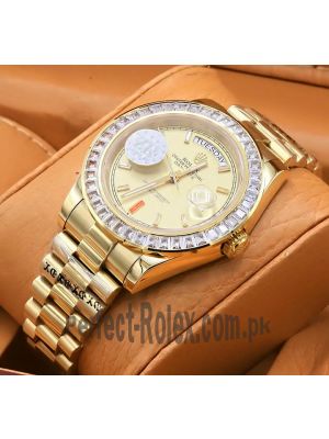 Rolex Yellow Gold Day-Date II Swiss Watch Price in Pakistan