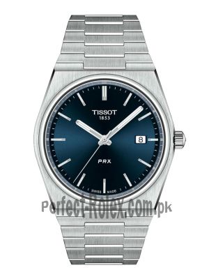 Tissot PRX Silver Stainless Steel Blue Dial Quartz Watch for Gents Price in Pakistan