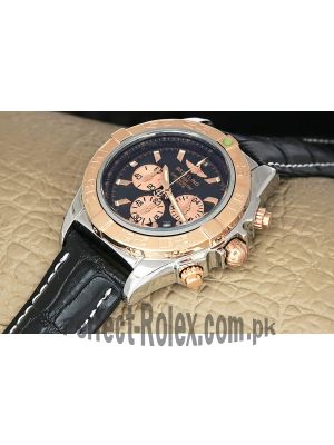 Breitling Chronomat Two Tone Black Dial Watch Price in Pakistan