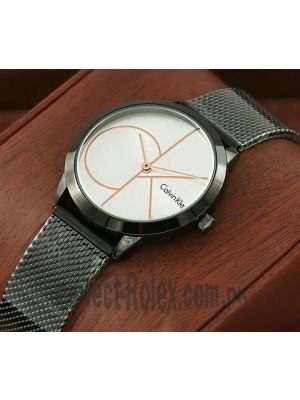 Calvin Klein Minimal Black Mesh Bracelet Ladies Watch Price in Pakistan
