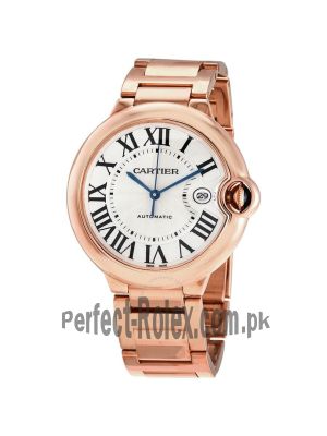 Cartier Ballon Bleu Men's Rose Gold Watch Price in Pakistan