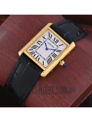 Cartier Tank Solo Ladies Black Straps Watch Price in Pakistan