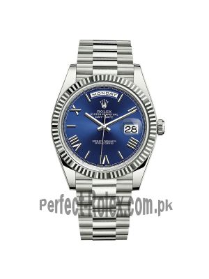 Rolex Oyster Perpetual Day-Date II Blue Rose Gold Watch Price in Pakistan