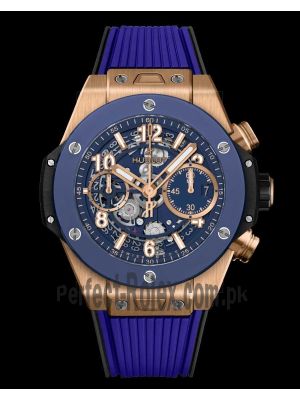 Hublot Big Bang Unico King Gold Blue Watch Price in Pakistan