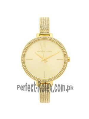 Michael Kors Jaryn Crystal Gold Sunray Dial Ladies Watch Price in Pakistan