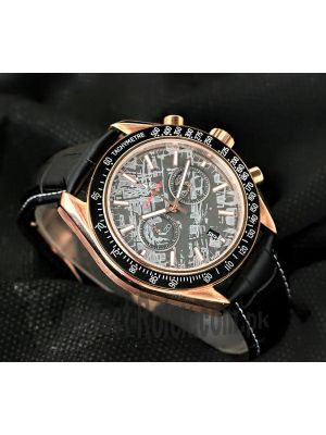 Omega Speedmaster Grey Side of the Moon Meteorite Black Strap Watch Price in Pakistan