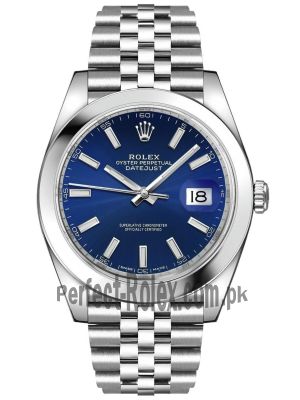 Rolex Datejust 41 Blue Dial Steel Men's Watch Price in Pakistan