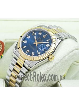ROLEX Datejust  Blue Concentric Dial Two Tone Watch Price in Pakistan