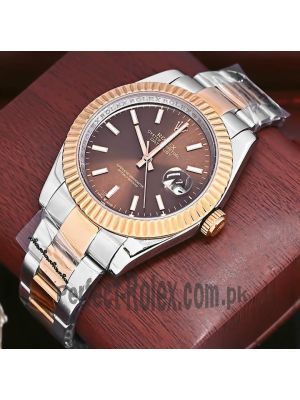 Rolex DateJust Brown Dial Watch Price in Pakistan