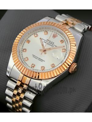 Rolex Datejust Silver Dial Two Tone Watch Price in Pakistan