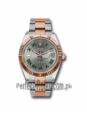 Rolex Datejust Green Roman Numeral Men's Watch Price in Pakistan