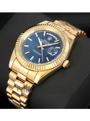 Rolex Day Date Blue Dial Watch Price in Pakistan