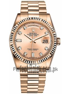 Rolex Day Date President Rose Gold Watch Price in Pakistan