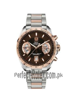 Tag Heuer Grand Carrera Calibre 17 Brown Dial-Stainless Steel Watch Price in Pakistan